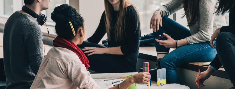 Conclusion A few people sitting together informally and discussing something.