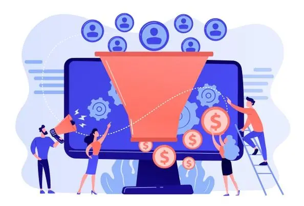 Marketing and finance teams converting potential customers into revenue streams.