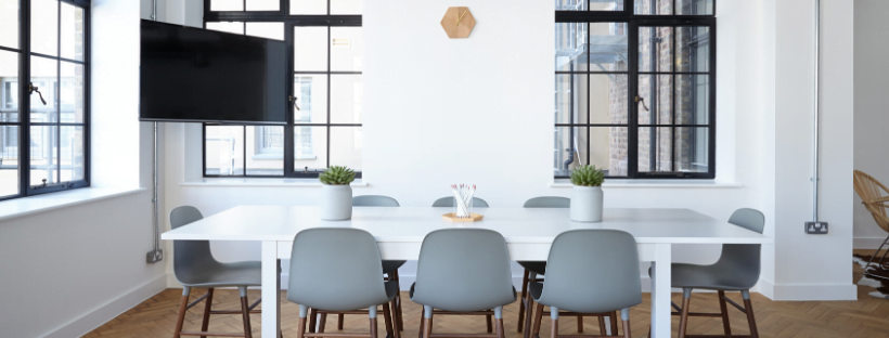 A clean, modern workplace that you can work at per your flexible schedule.